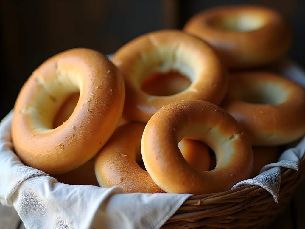 Traditional Paraguayan chipa bread rings fresh from wood-fired oven in Lambaré