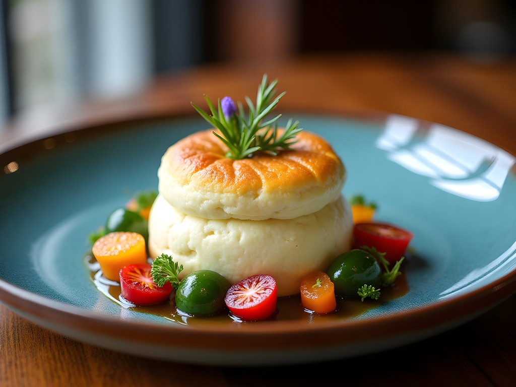 Elegantly plated Southern cuisine featuring local Kentucky ingredients at Honeywood restaurant