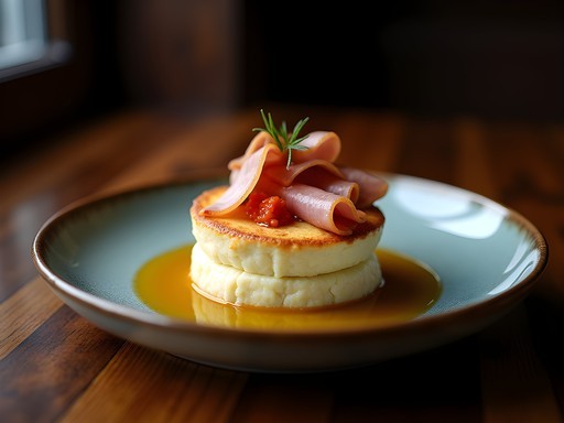 Elegant fusion dish combining Southern and international flavors at 610 Magnolia restaurant Louisville