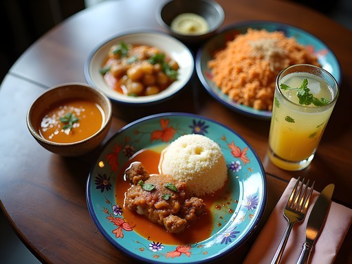 Traditional Mexican comida corrida set lunch with multiple courses in Mexico City