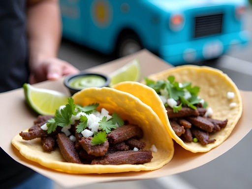 Authentic handmade tacos from Ramona's Taqueria food truck in Mitchell, South Dakota