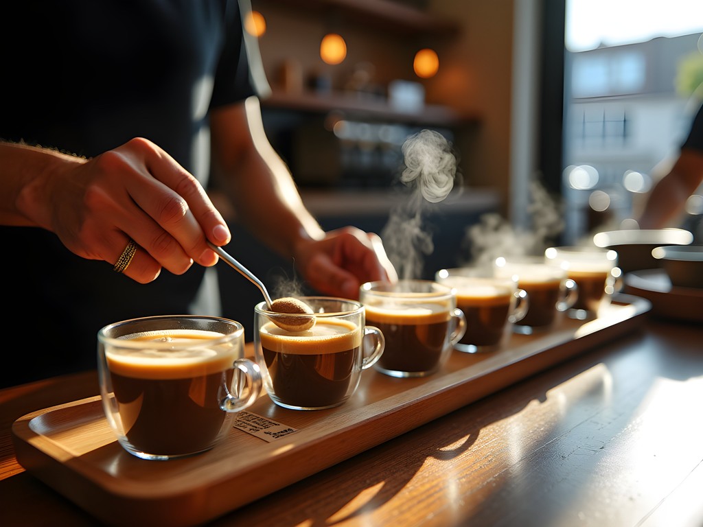 Professional coffee cupping session featuring single-origin Kenyan beans in Nairobi