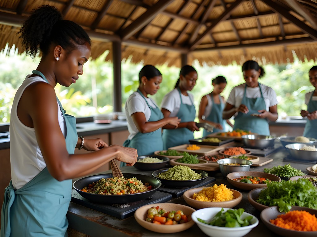 Hands-on Jamaican cooking class using fresh local ingredients
