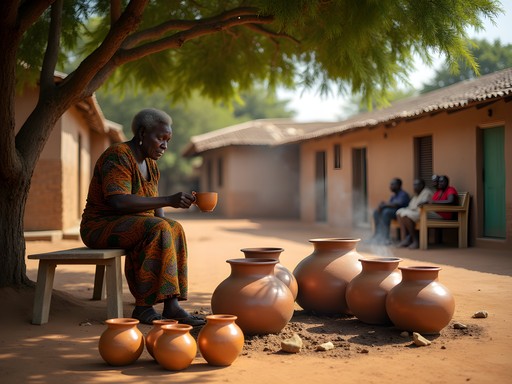 Traditional dolo brewery in Dapoya neighborhood of Ouagadougou