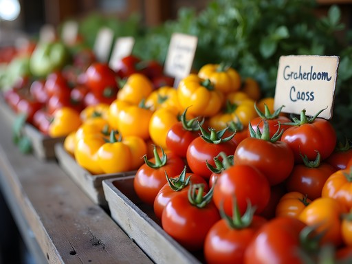 Heirloom vegetables and heritage produce at Raleigh State Farmers Market