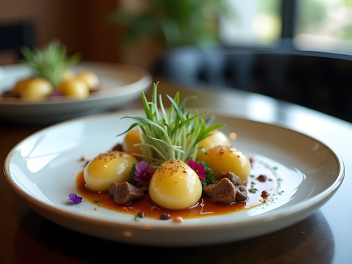 Modern Saudi fusion dish at Takya restaurant in Riyadh featuring reinvented traditional flavors
