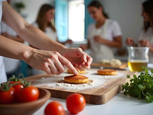 Hands-on Greek cooking class in a traditional Santorini cave house