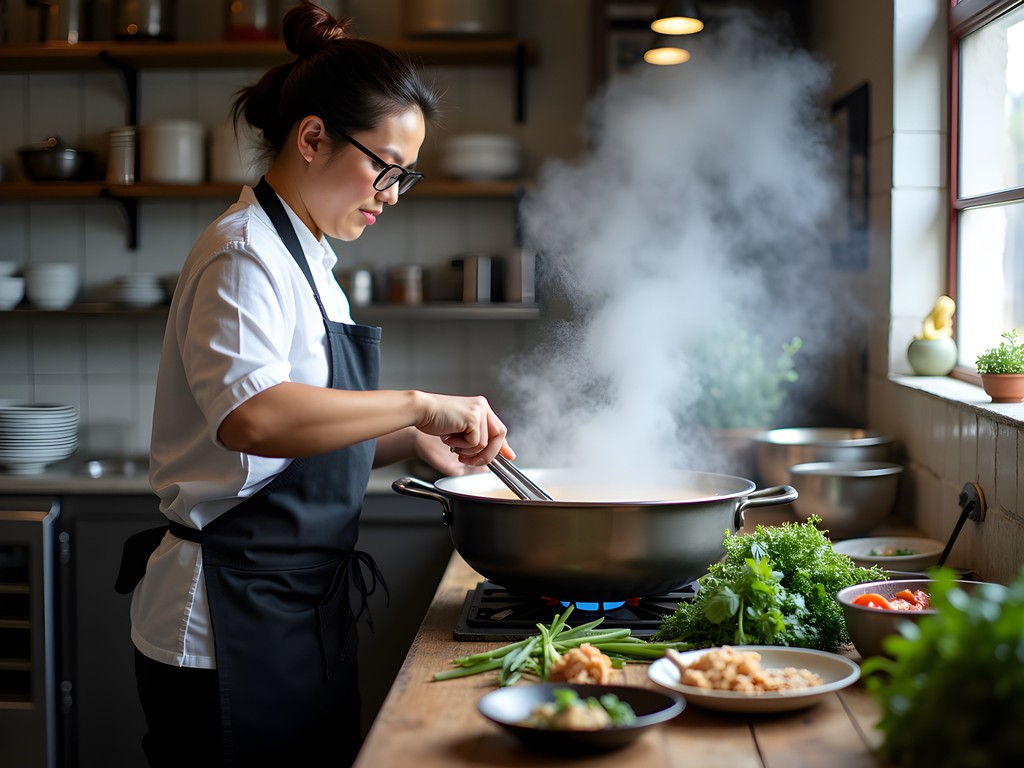 Authentic Vietnamese food being prepared in Cabramatta, Sydney