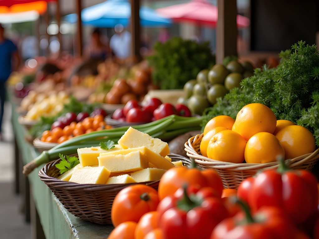 Colorful local produce at Tacuarembó's Sunday farmers market