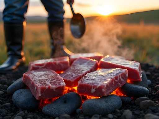 Traditional gaucho asado preparation in Tacuarembó, Uruguay