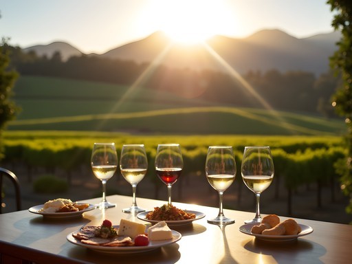Wine tasting experience overlooking Casablanca Valley vineyards