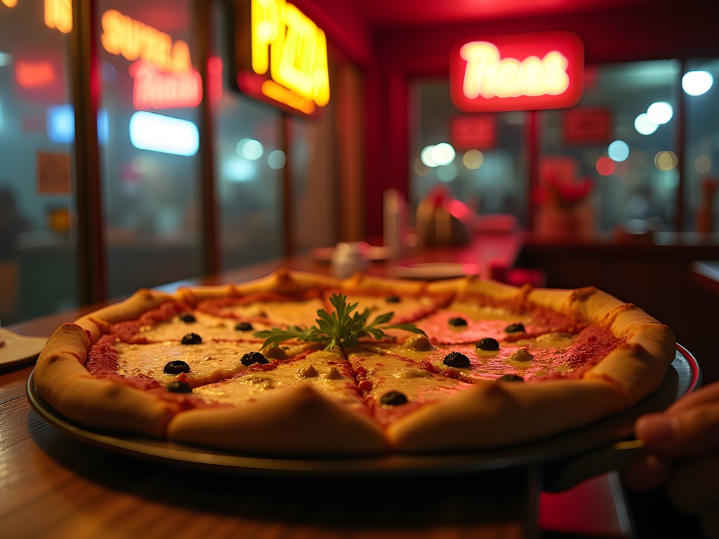 Late night Greek-style pizza being served at D&D Pizza House in Waterbury