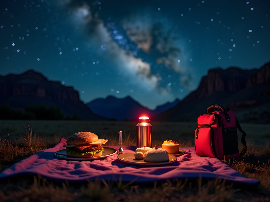 Stargazing picnic with local West Jordan foods under Utah's night sky