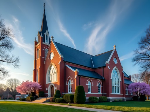 Historic St. Joseph Catholic Church in Bowling Green with Gothic Revival architecture