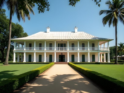 Historic Old Residency Museum in Calabar with colonial architecture