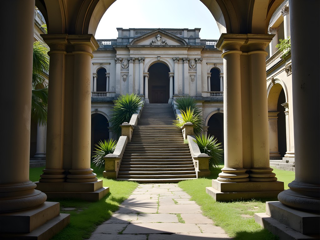 Historic ruins of Sans-Souci Palace in Milot, Haiti