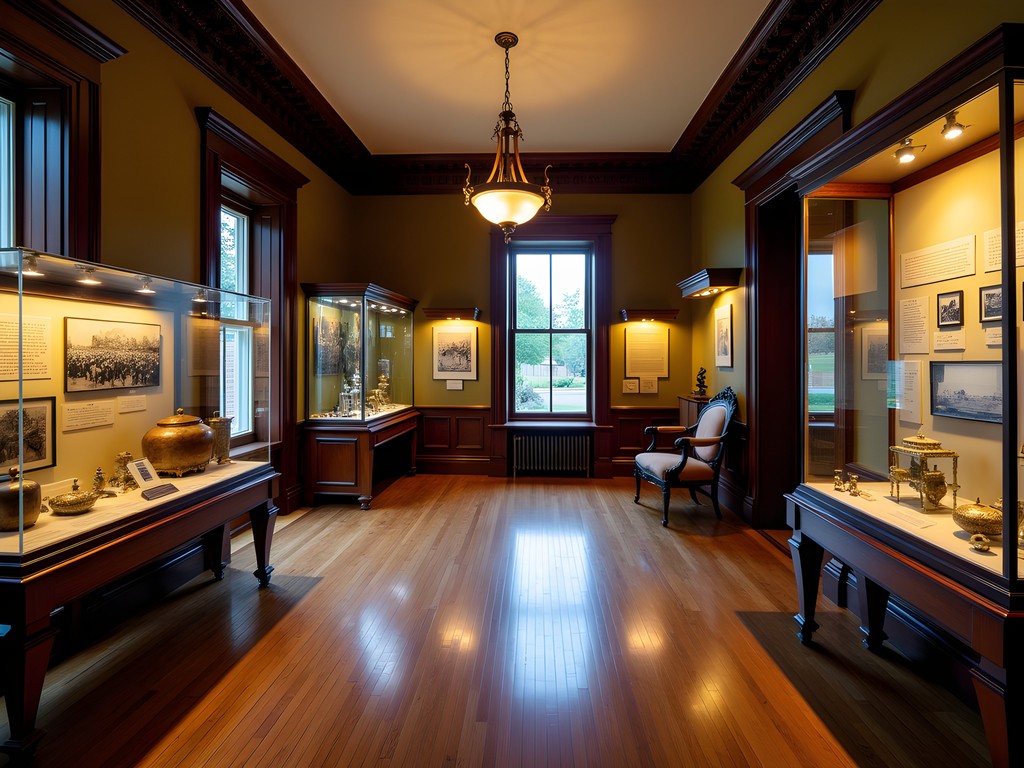 The Douglas Mansion History Center in downtown Cedar Rapids with historic artifacts on display