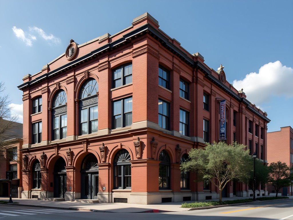 Historic Essanay Studios building in Chicago's Uptown neighborhood where early silent films were produced