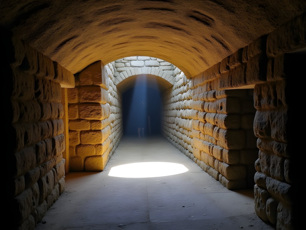 Mysterious underground chambers of Gilmerton Cove in Edinburgh