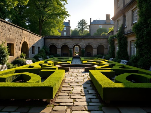 Hidden formal garden off Edinburgh's Royal Mile