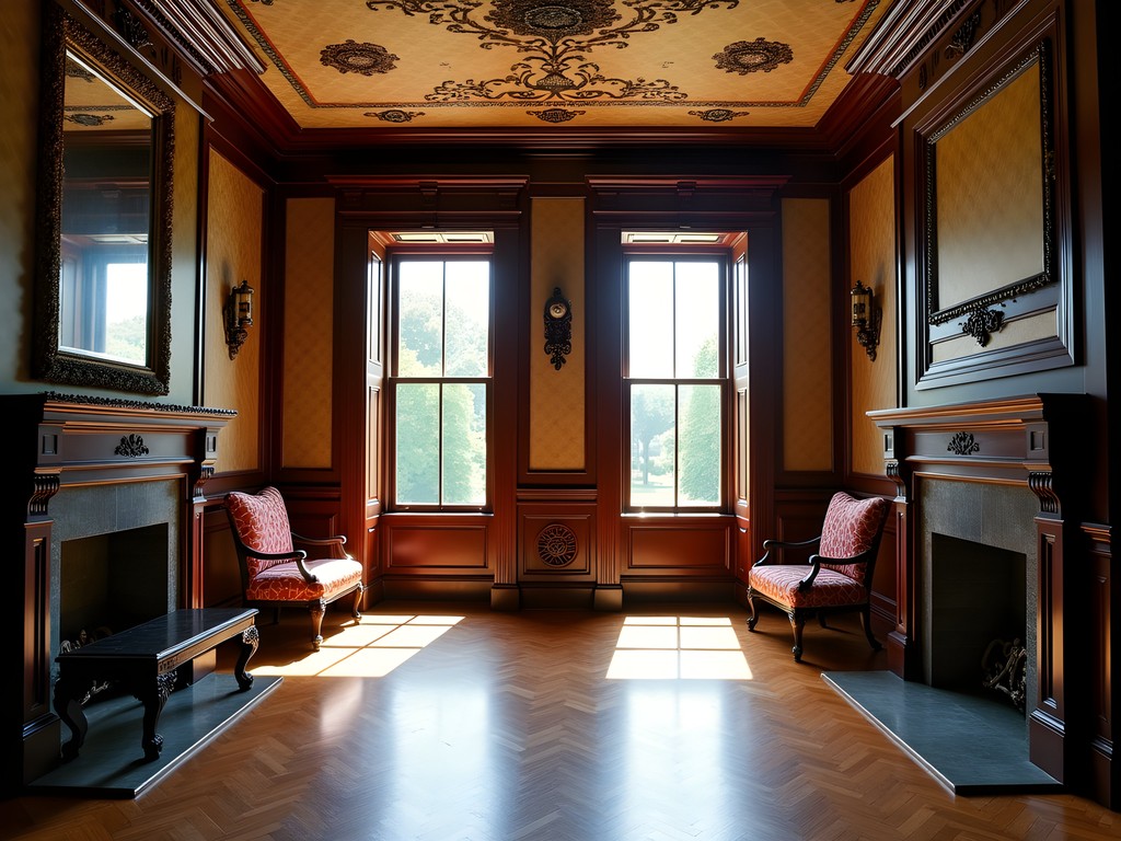 Victorian architectural details of the Harris-Cameron Mansion in Harrisburg