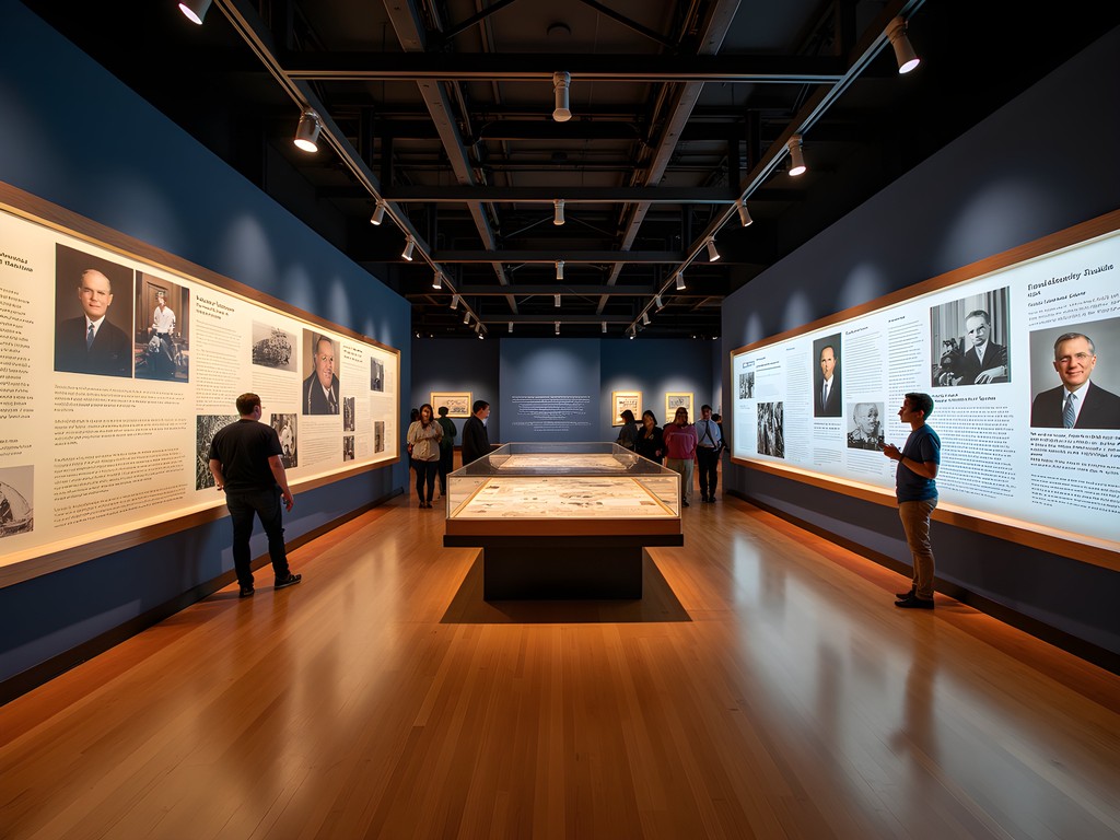 Modern interactive exhibit at Harry S. Truman Presidential Library and Museum