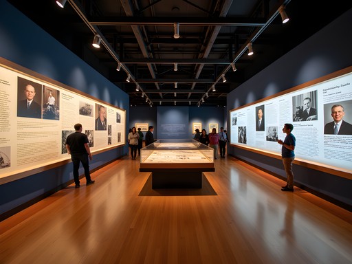 Modern interactive exhibit at Harry S. Truman Presidential Library and Museum