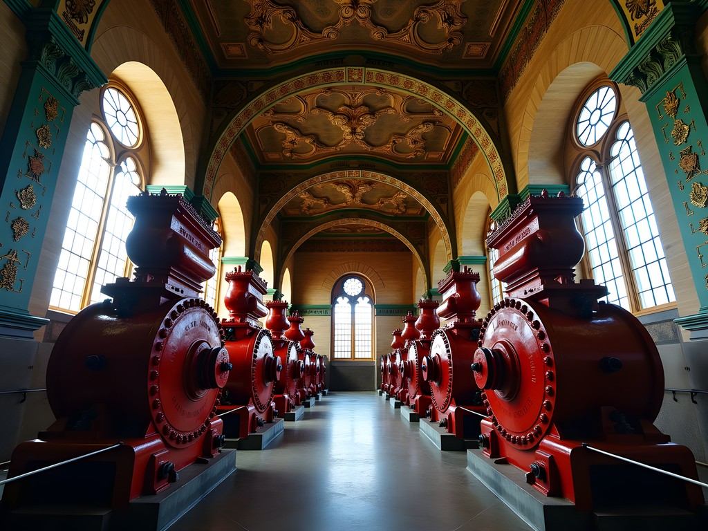 Ornate Victorian ironwork and machinery at Crossness Pumping Station
