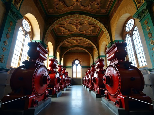 Ornate Victorian ironwork and machinery at Crossness Pumping Station