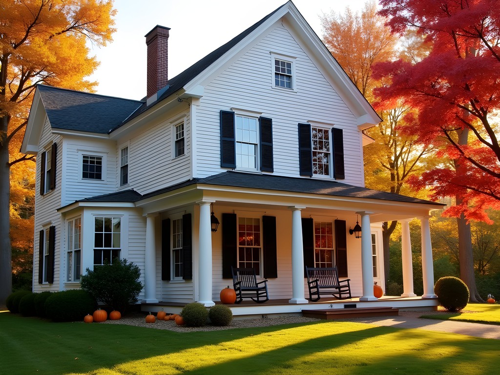 Charming historic bed and breakfast in Londonderry with fall decorations