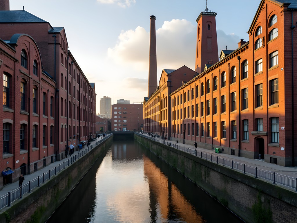 Historic cotton mills in Ancoats, Manchester's first industrial suburb