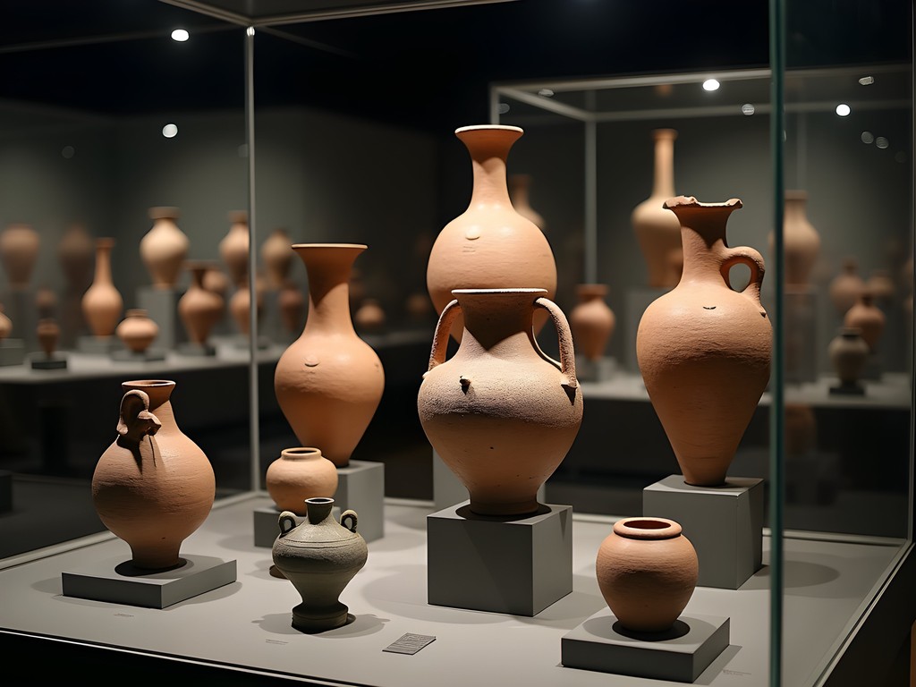 Ancient artifacts from Merv displayed in Mary Regional Museum, Turkmenistan
