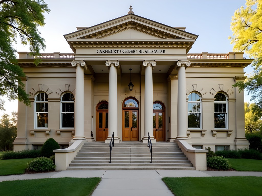 Historic Carnegie Resource Center building in Mitchell South Dakota