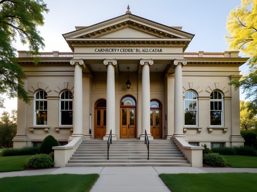 Historic Carnegie Resource Center building in Mitchell South Dakota