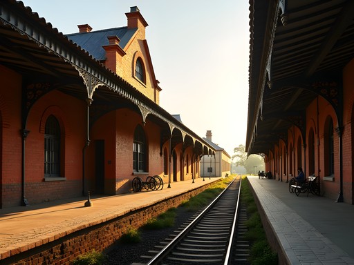 Historic Mutare Railway Station with colonial architecture