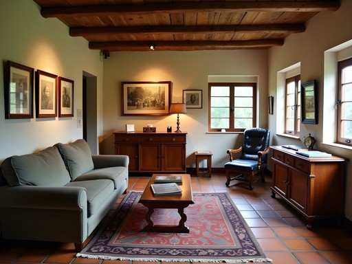 Interactive exhibition at Liliesleaf Farm showing Nelson Mandela's hideout