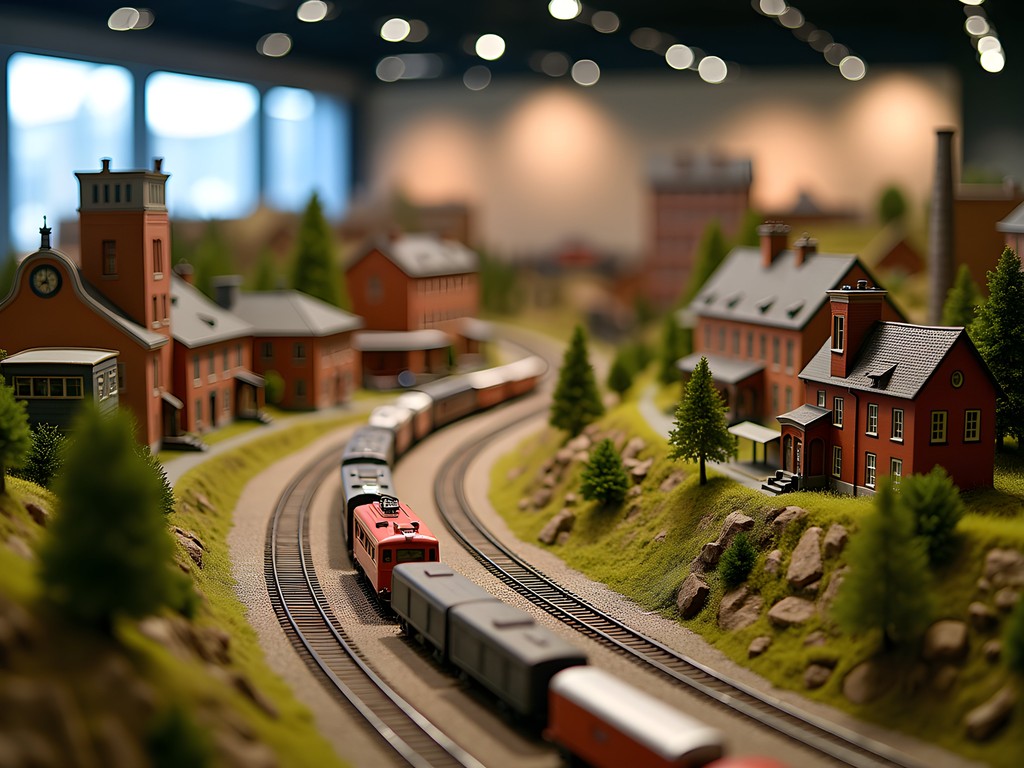 Detailed model railroad exhibit at Reading Public Museum