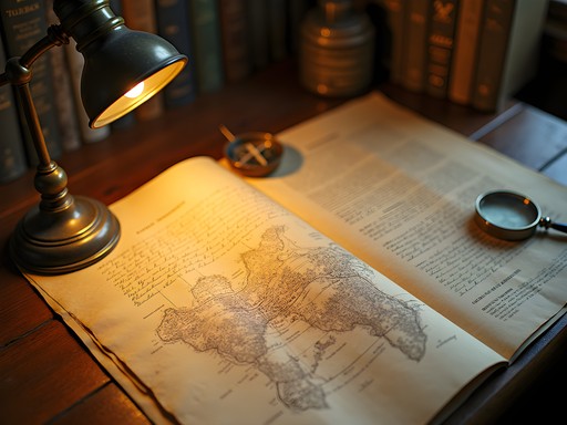 Historical surveyor maps and documents at Rutland library archive