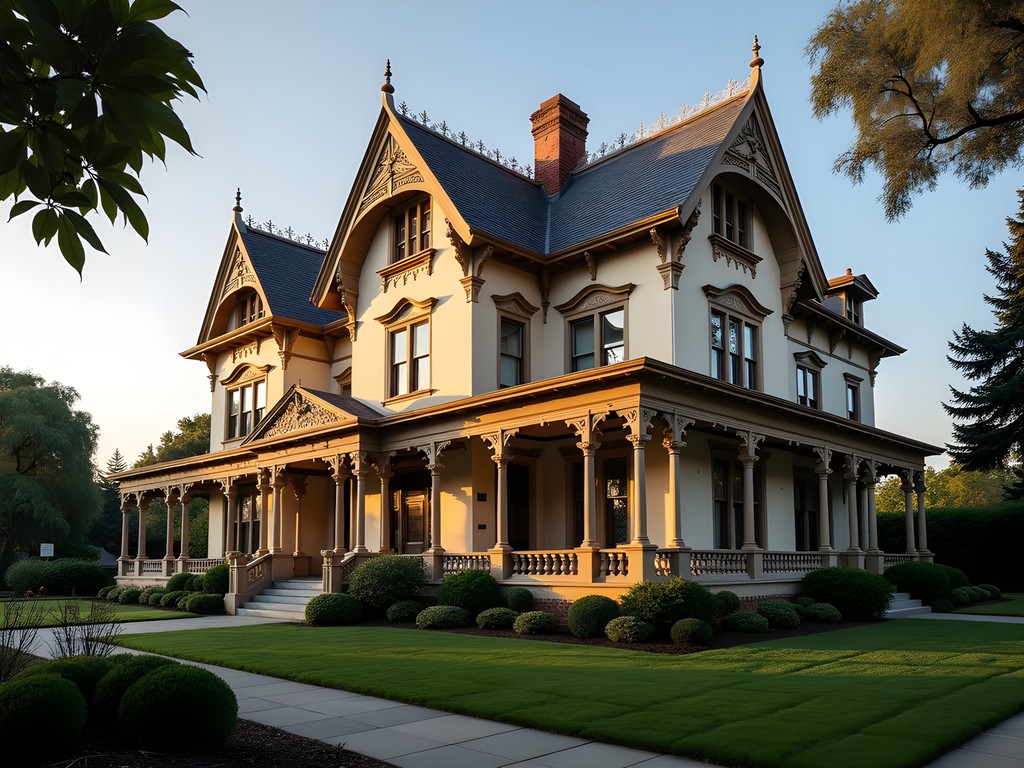 Victorian architecture of the historic Governor's Mansion State Historic Park in Sacramento
