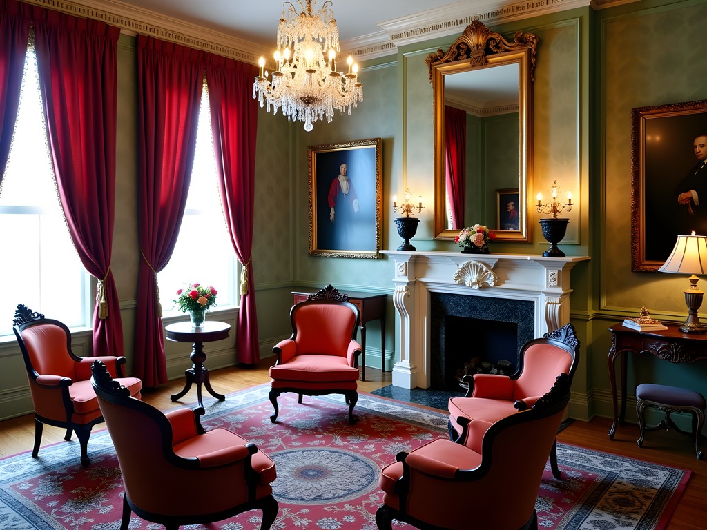 Ornate Victorian parlor in Campbell House Museum with original furnishings and period details