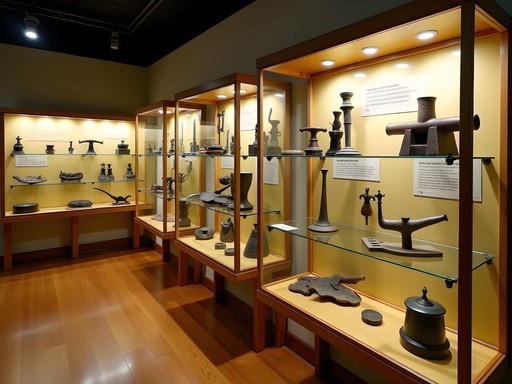 Traditional mining tools and cultural artifacts display at Timmins Multicultural Centre