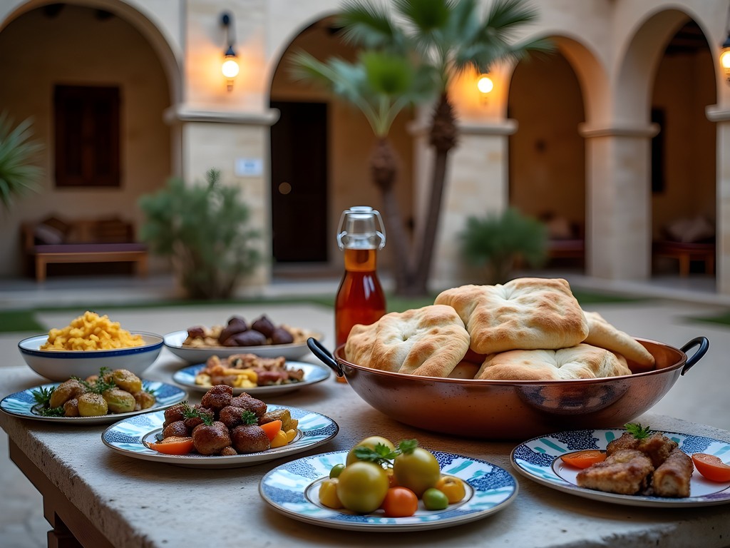 Traditional Lebanese-Ottoman cuisine served in a restored historic mansion in Tripoli