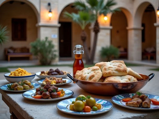 Traditional Lebanese-Ottoman cuisine served in a restored historic mansion in Tripoli