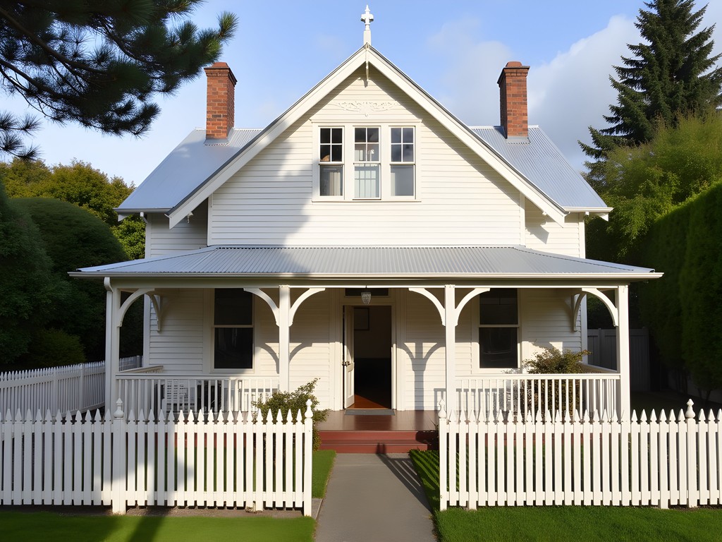 Historic Katherine Mansfield House in Wellington showing colonial architecture