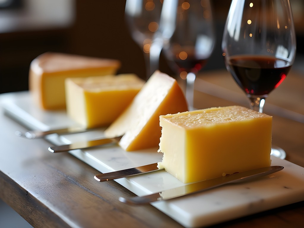 Professional Parmigiano-Reggiano cheese tasting in traditional Bologna enoteca