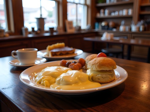 Traditional Kentucky breakfast at historic Boyce General Store near Bowling Green