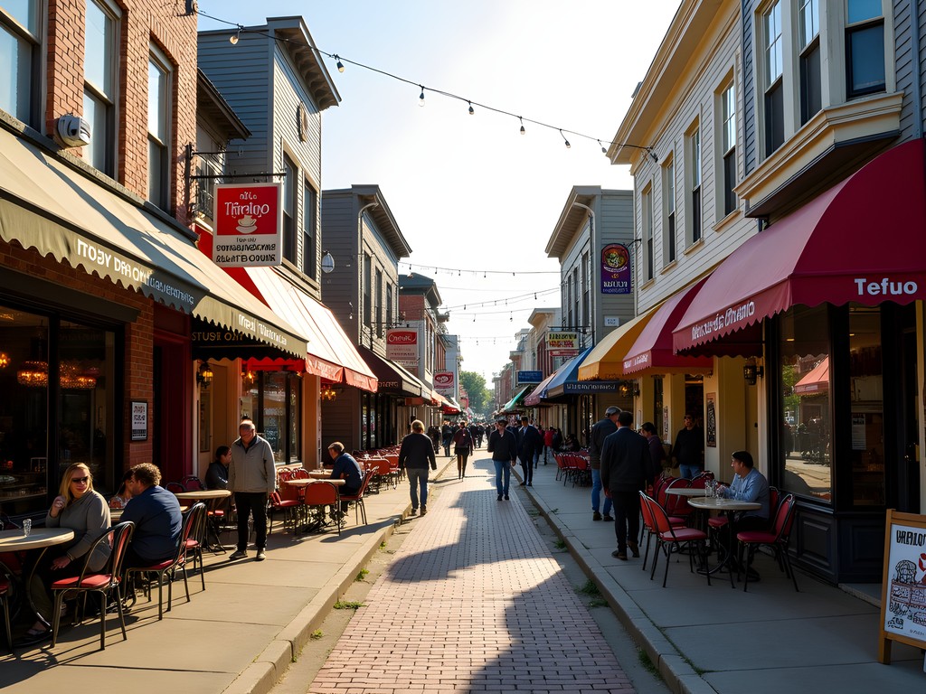 Corey exploring the diverse food offerings on Dexter Street in Central Falls