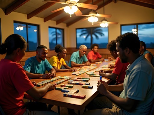 Local dominoes tournament in Charlestown community center