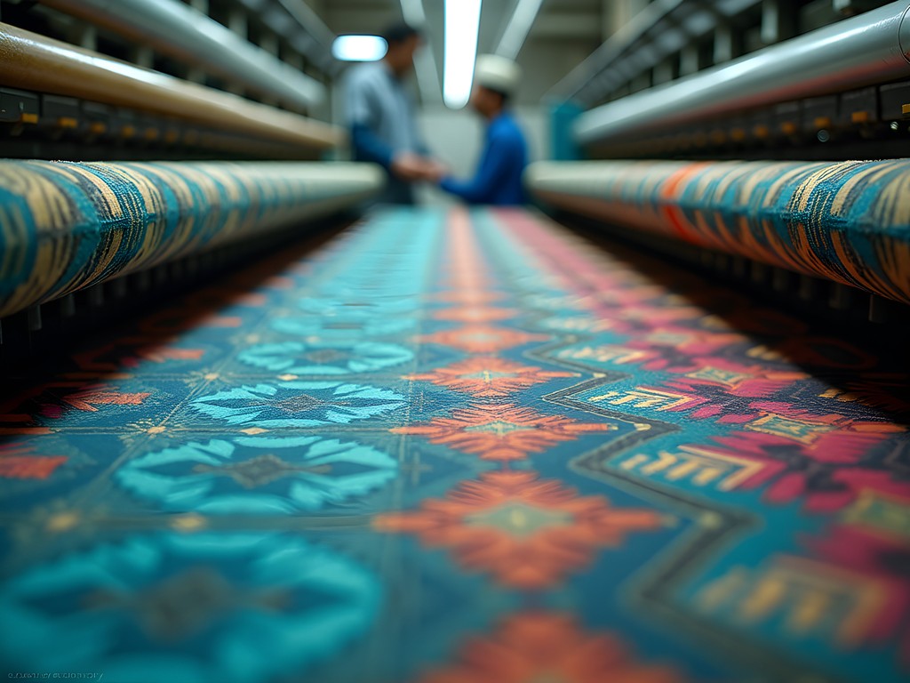 Geometric patterns of textile production at Faisalabad mill
