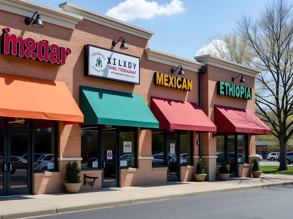 Diverse ethnic restaurants in an unassuming Gaithersburg strip mall